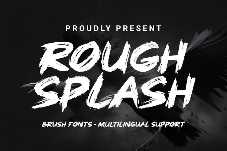 Rough splash字体 1