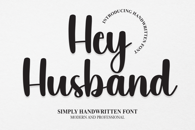Hey husband字体 1