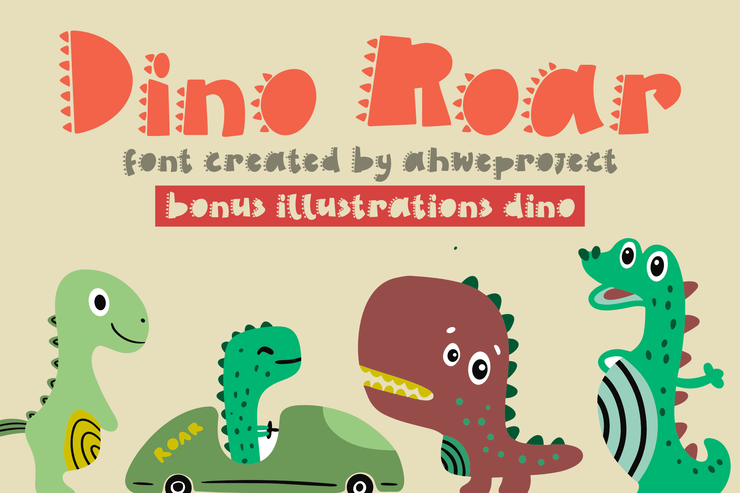 Dino roar字体 1