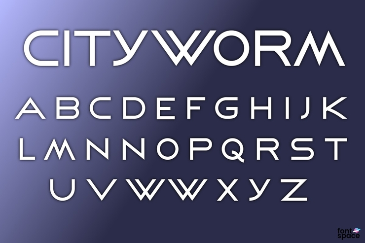 Cityworm字体 1