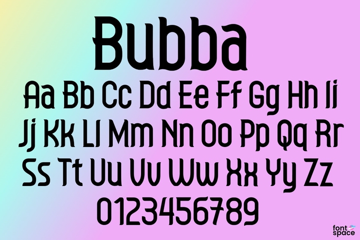 Bubba字体 1