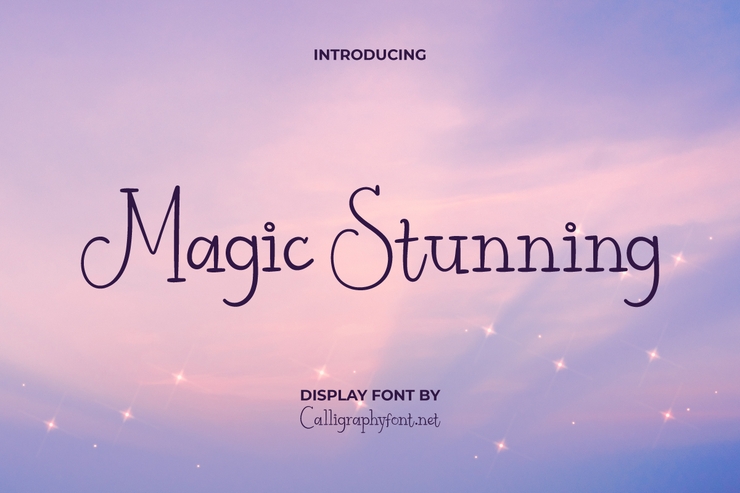 Magic stunning字体 1