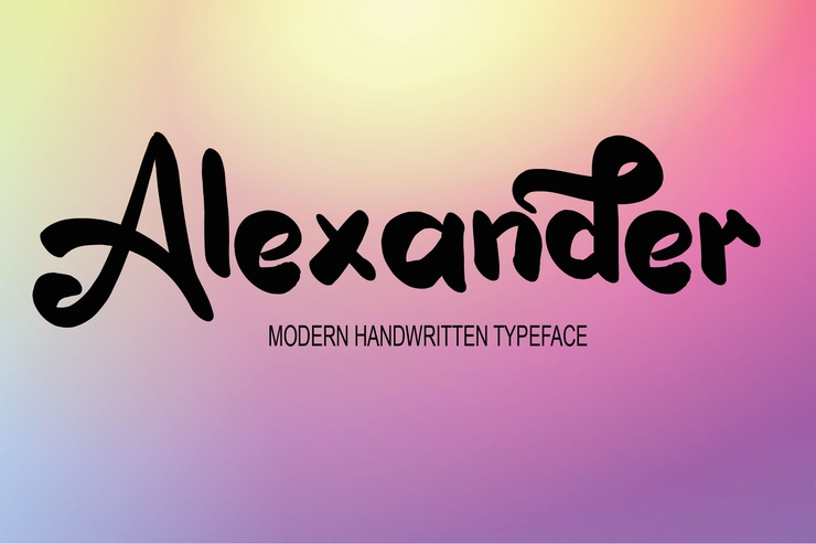 Alexander字体 2