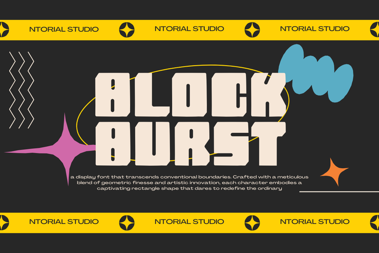 Block burst字体 1