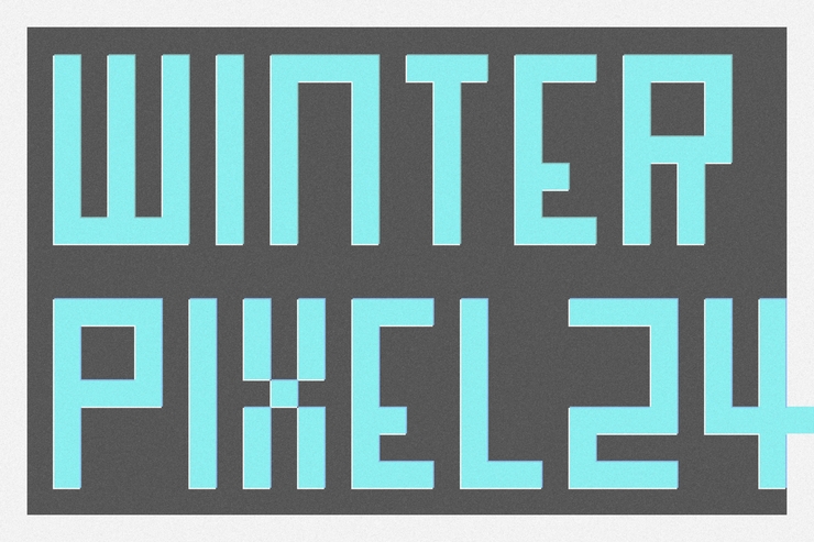 Winter pixel 24字体 1