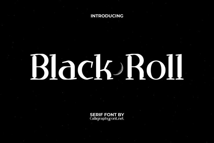 Black roll字体 1