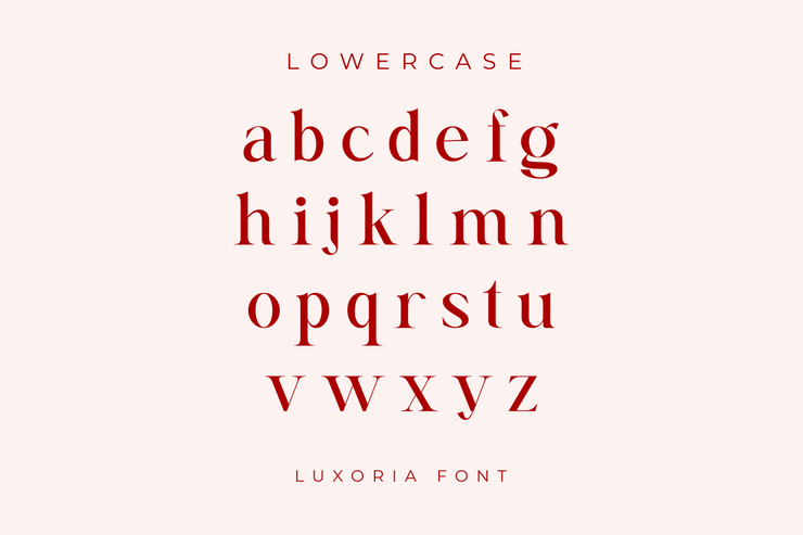 Luxoria字体 7