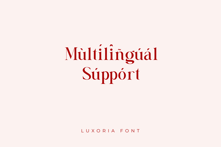 Luxoria字体 8