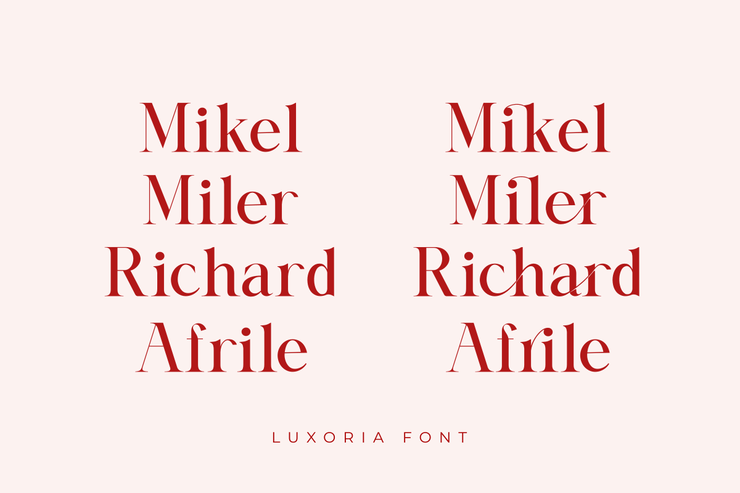 Luxoria字体 4