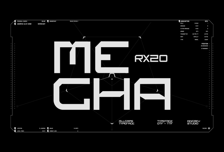 Mecha rx 20字体 1