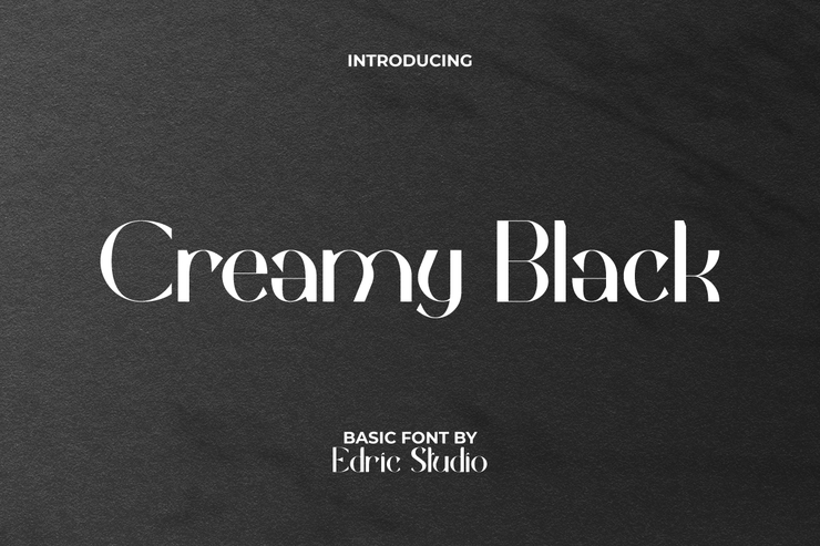 Creamyblack字体 1