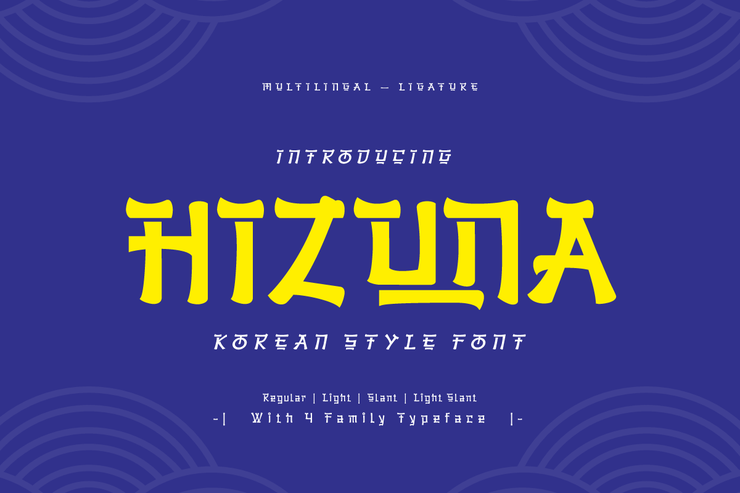 Hizuna trial字体 1