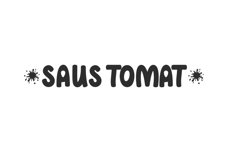 Saus tomat字体 1