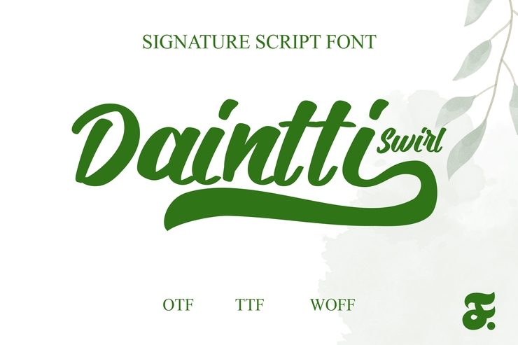 Daintti字体 1