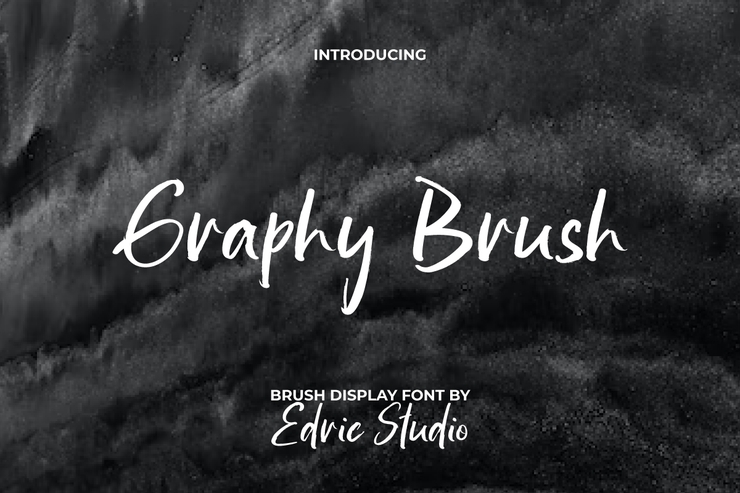 Graphy brush字体 1