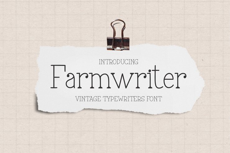 Farmwriter字体 1