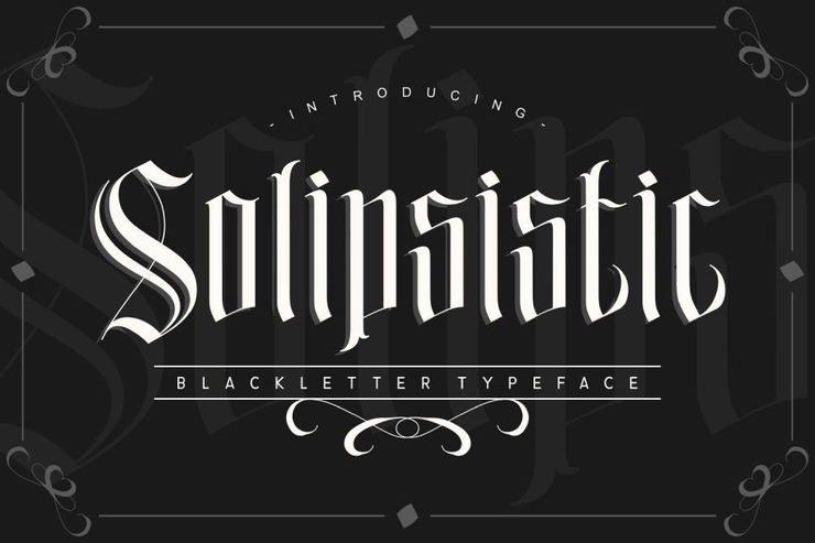 Solipsistic字体 1