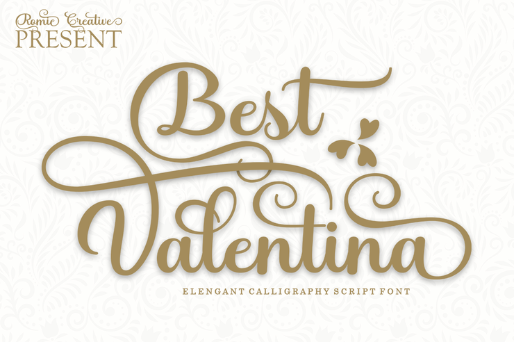Best valentina字体 1