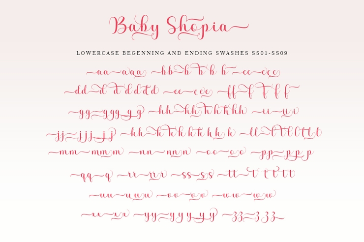 Baby shopia字体 8