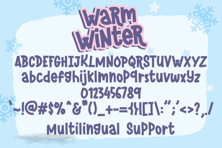 Warm winter字体 3