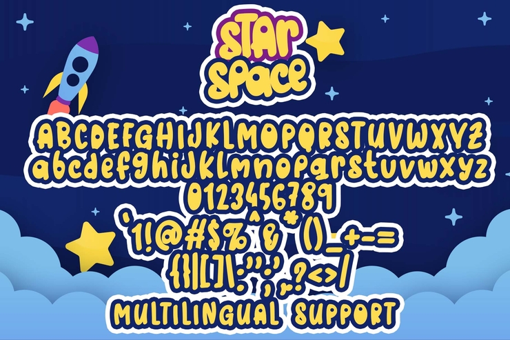 Star space字体 4