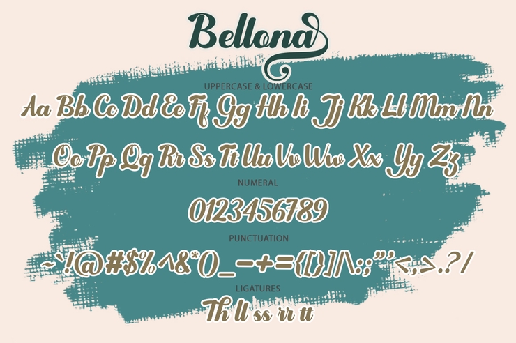 Bellona字体 5