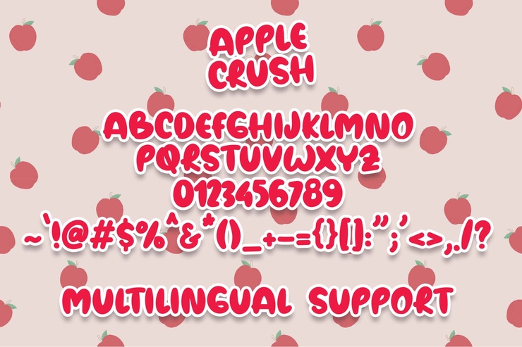 Apple crush字体 3
