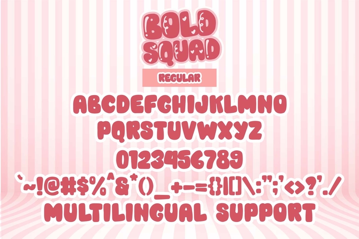 Bold squad字体 5