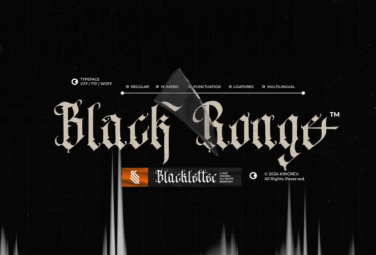 Black ronge字体 1