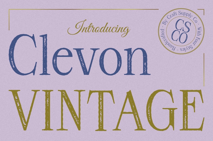 Clevon vintage字体 1