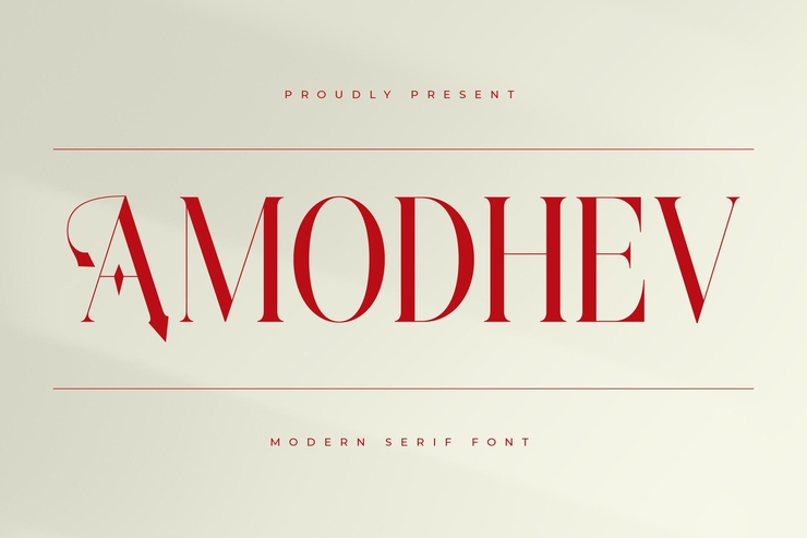 Amodhev字体 1