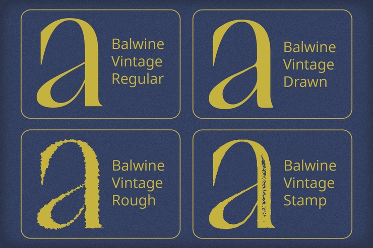 Balvine vintage字体 2
