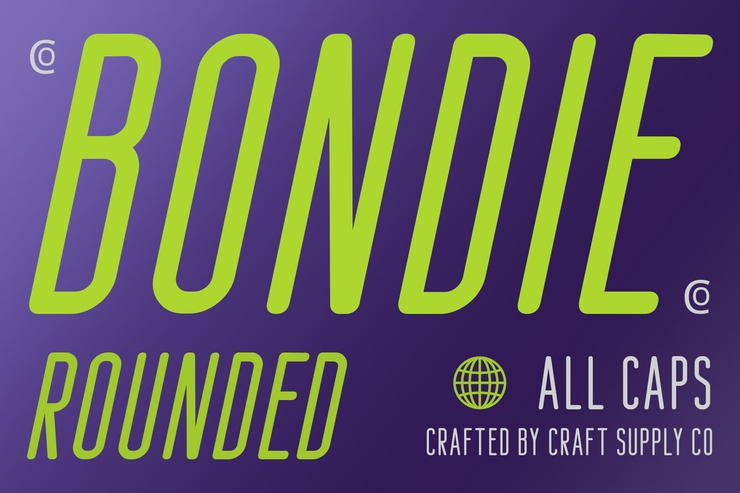 Bondie rounded字体 1