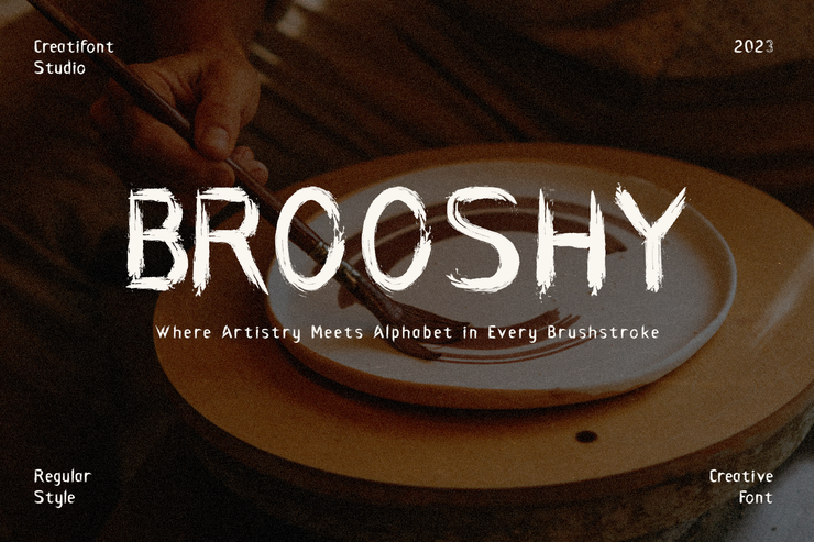 Brooshy字体 1