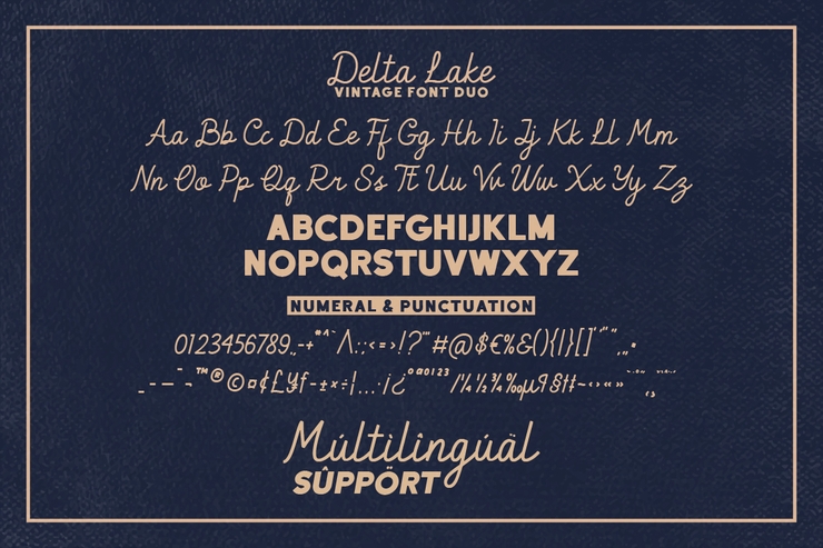 Delta lake字体 8