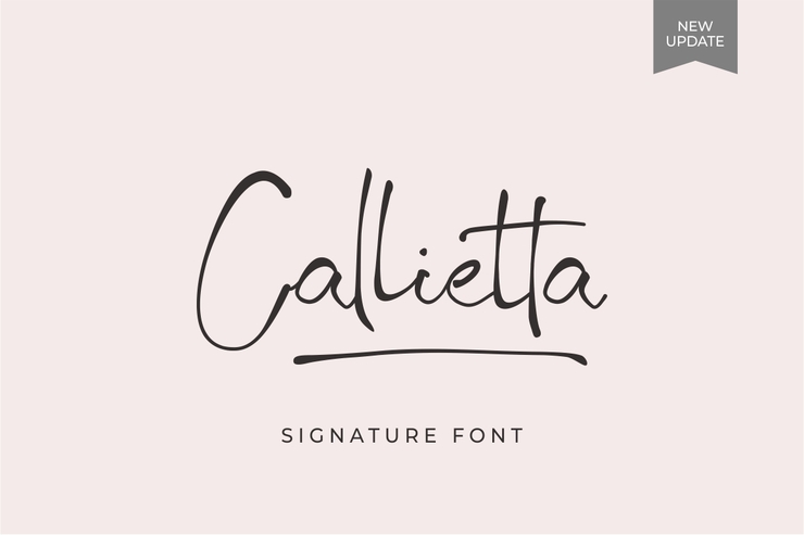 Callietta字体 1
