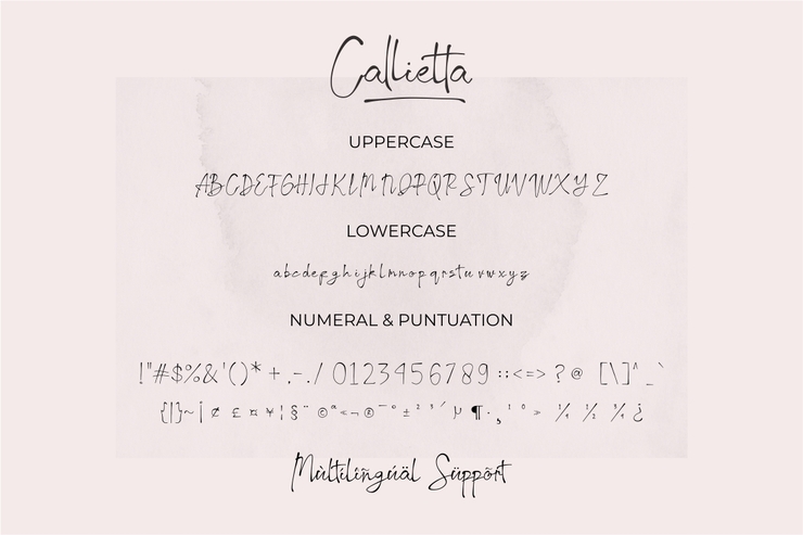Callietta字体 7