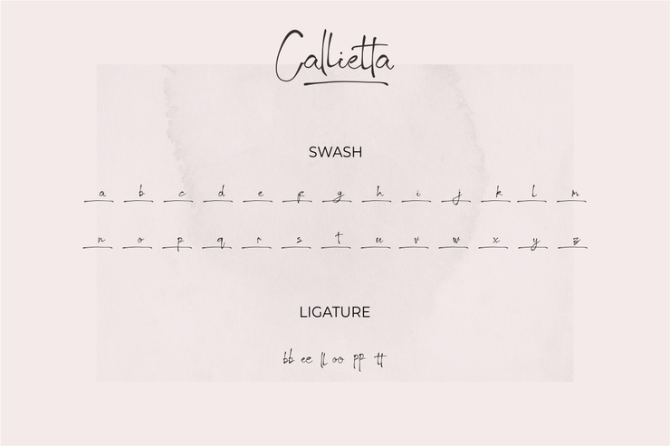 Callietta字体 8