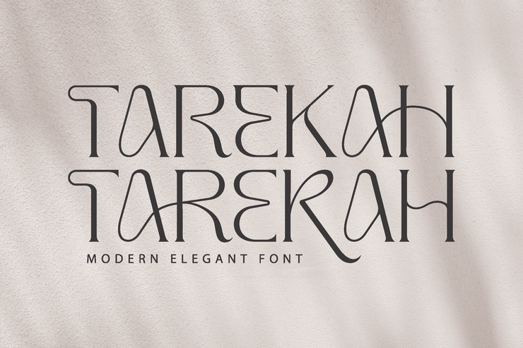 Tarekah字体 2