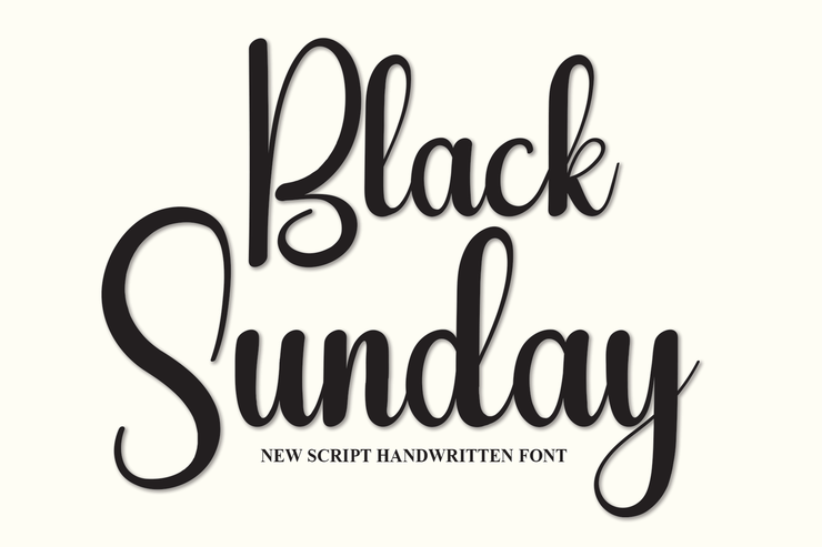 Black sunday字体 1