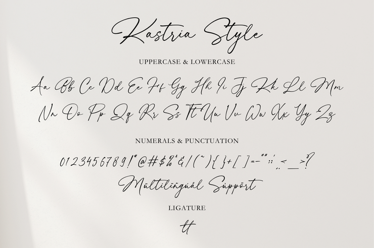 Kastria字体 5