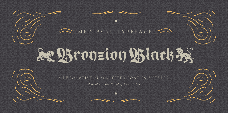 Bronzion black字体 1