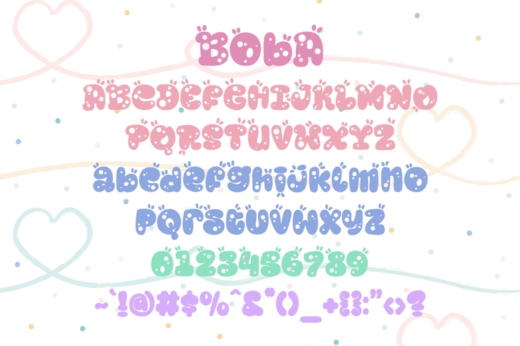 Boba party字体 5