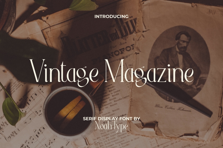 Vintage magazine字体 1