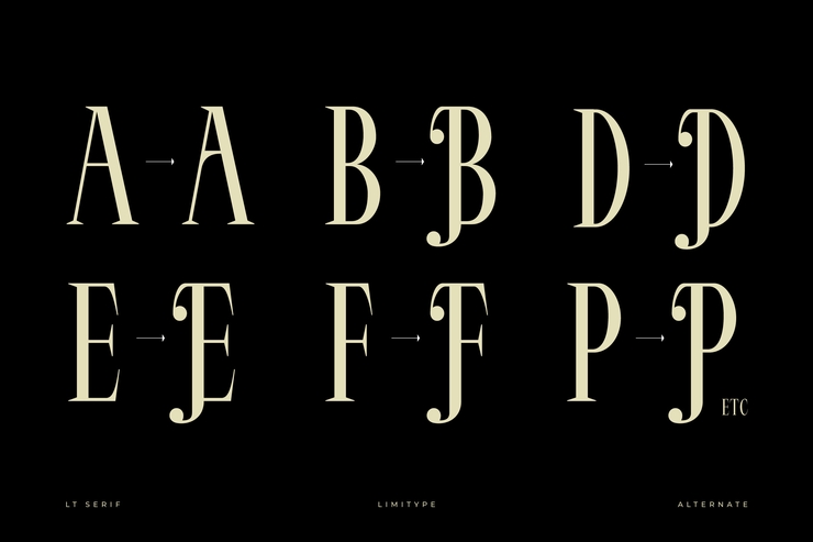It serif字体 3