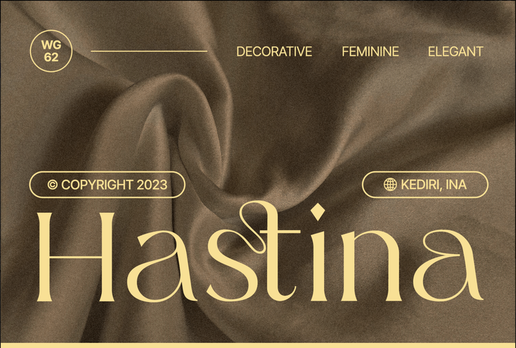 Hastina字体 1