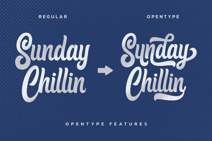 Sunday chillin字体 3