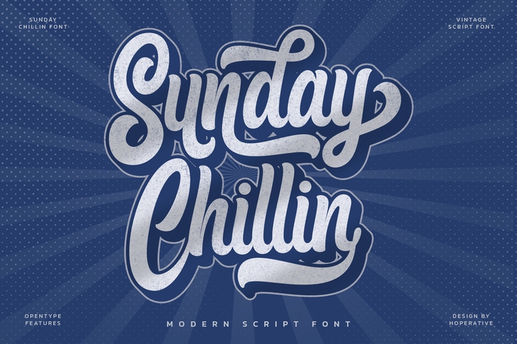 Sunday chillin字体 1