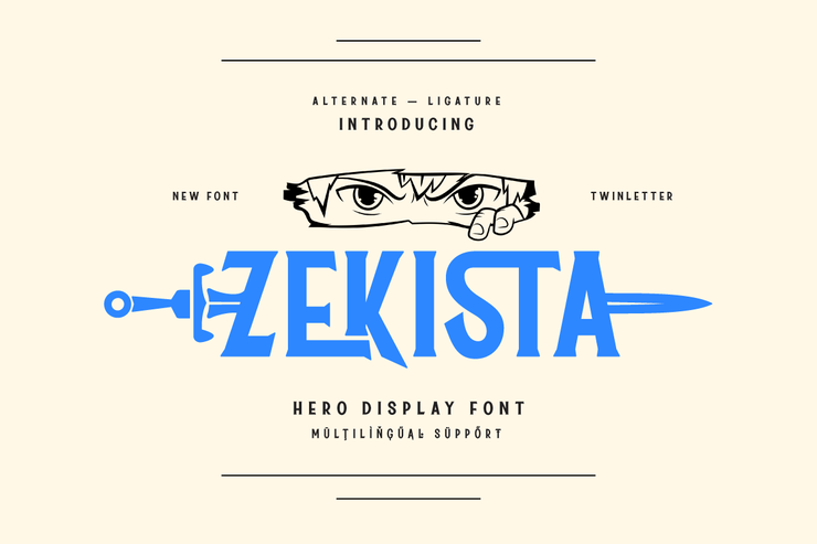 zekista trial字体 1