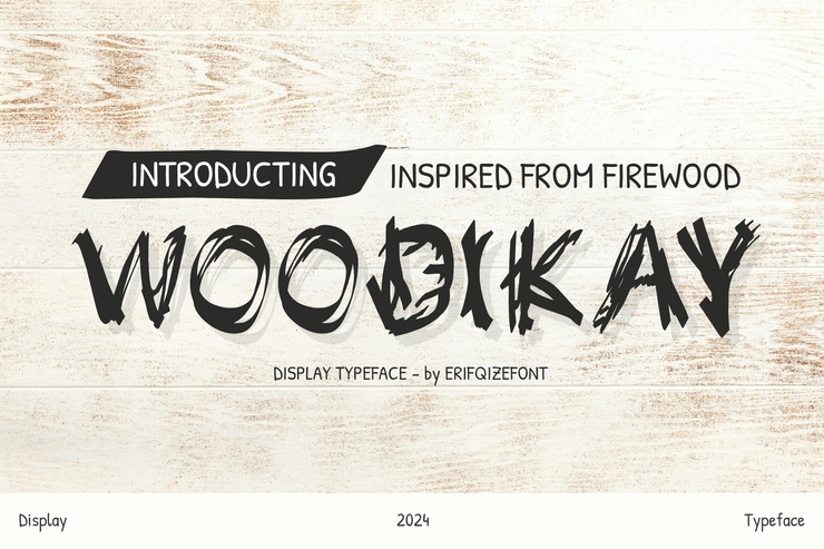 Woodikay字体 1